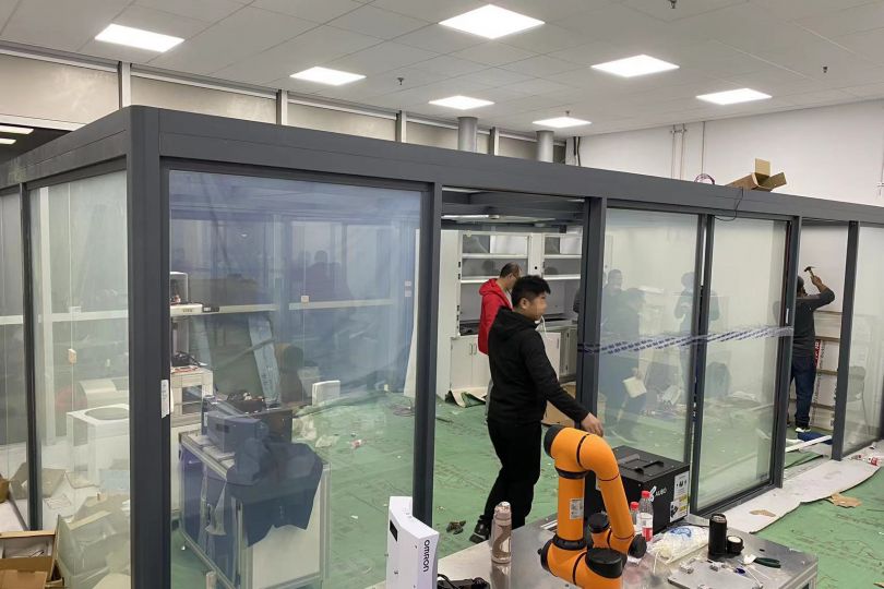 中國科學院上海有機化學研究所—電動霧化玻璃隔斷—調(diào)光玻璃隔斷項目